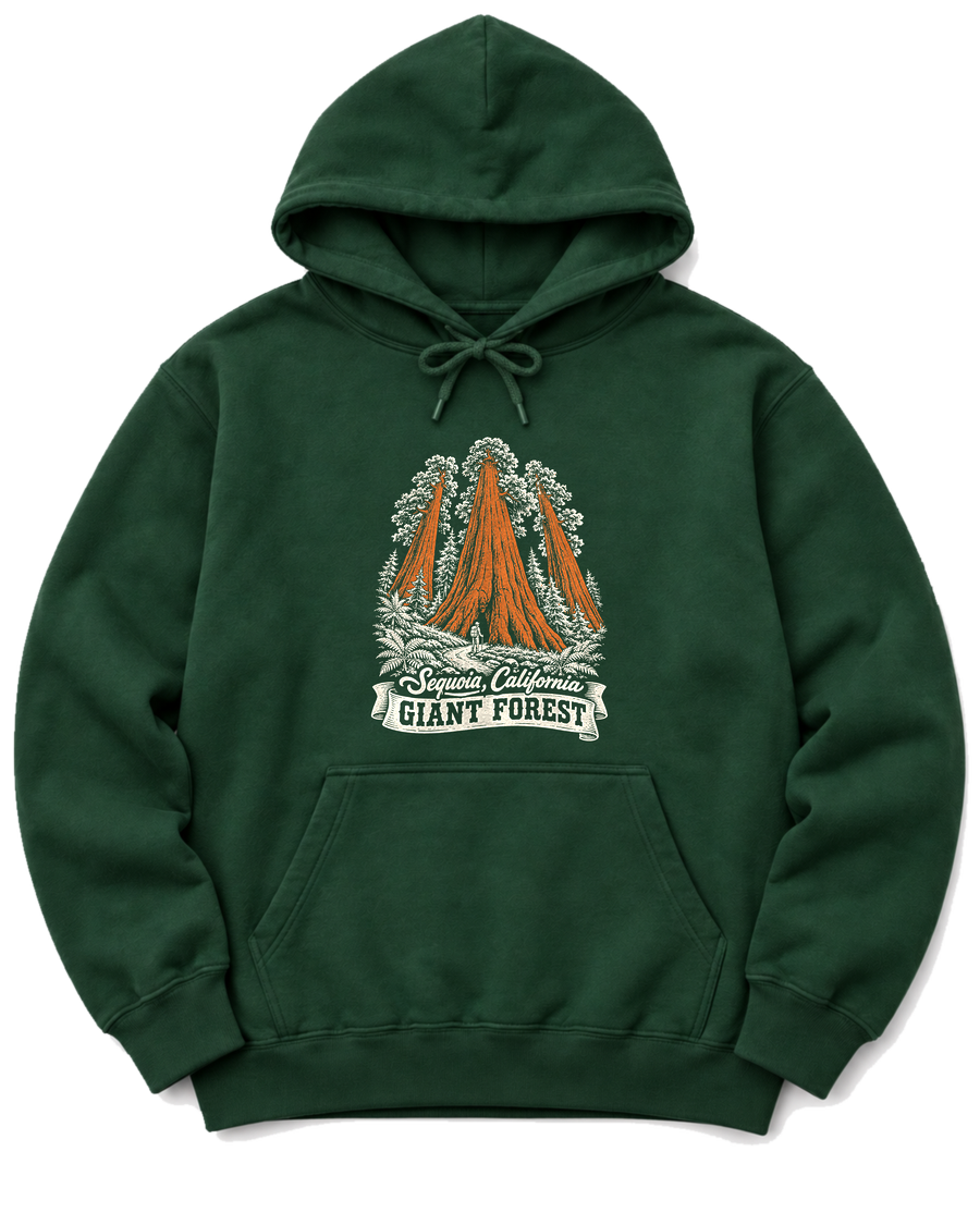 Giant Forest Hoodie - Forest Green