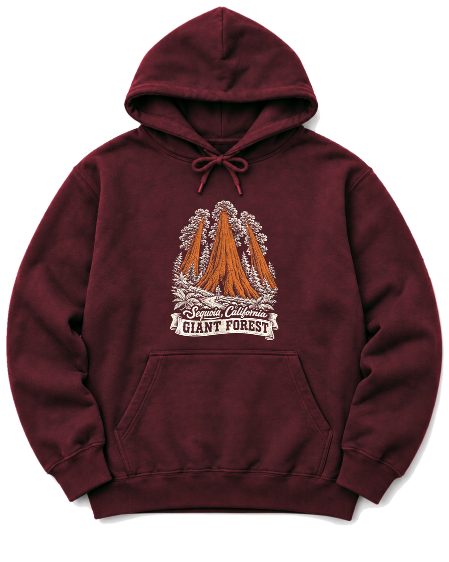 Giant Forest Hoodie - Maroon
