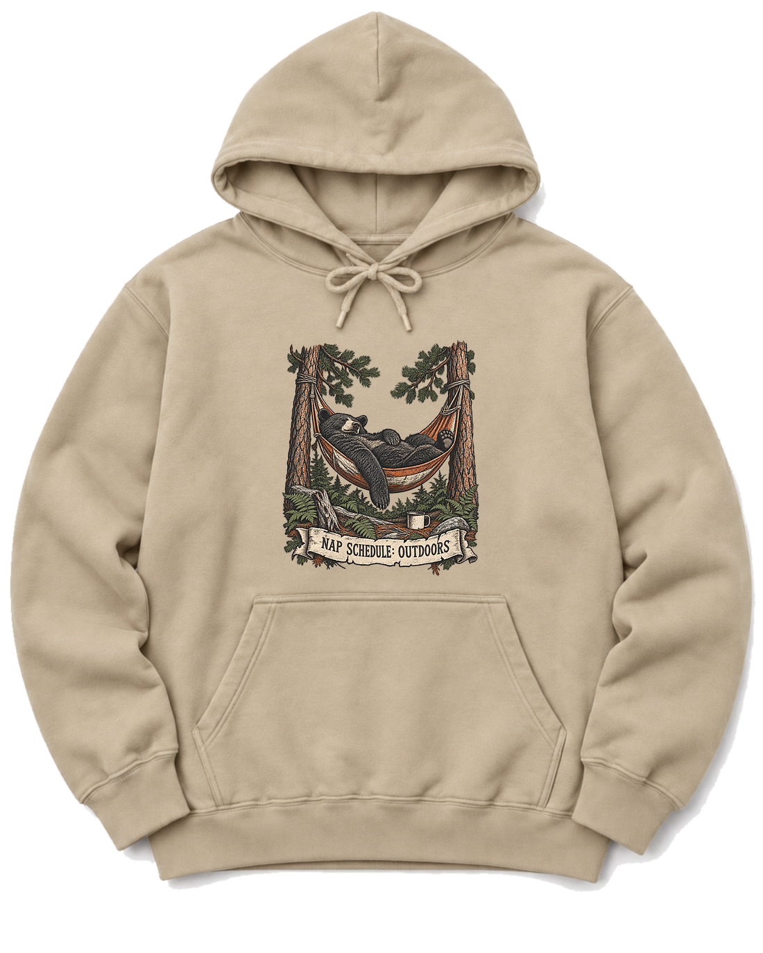 Hammock Bear Hoodie - Sand