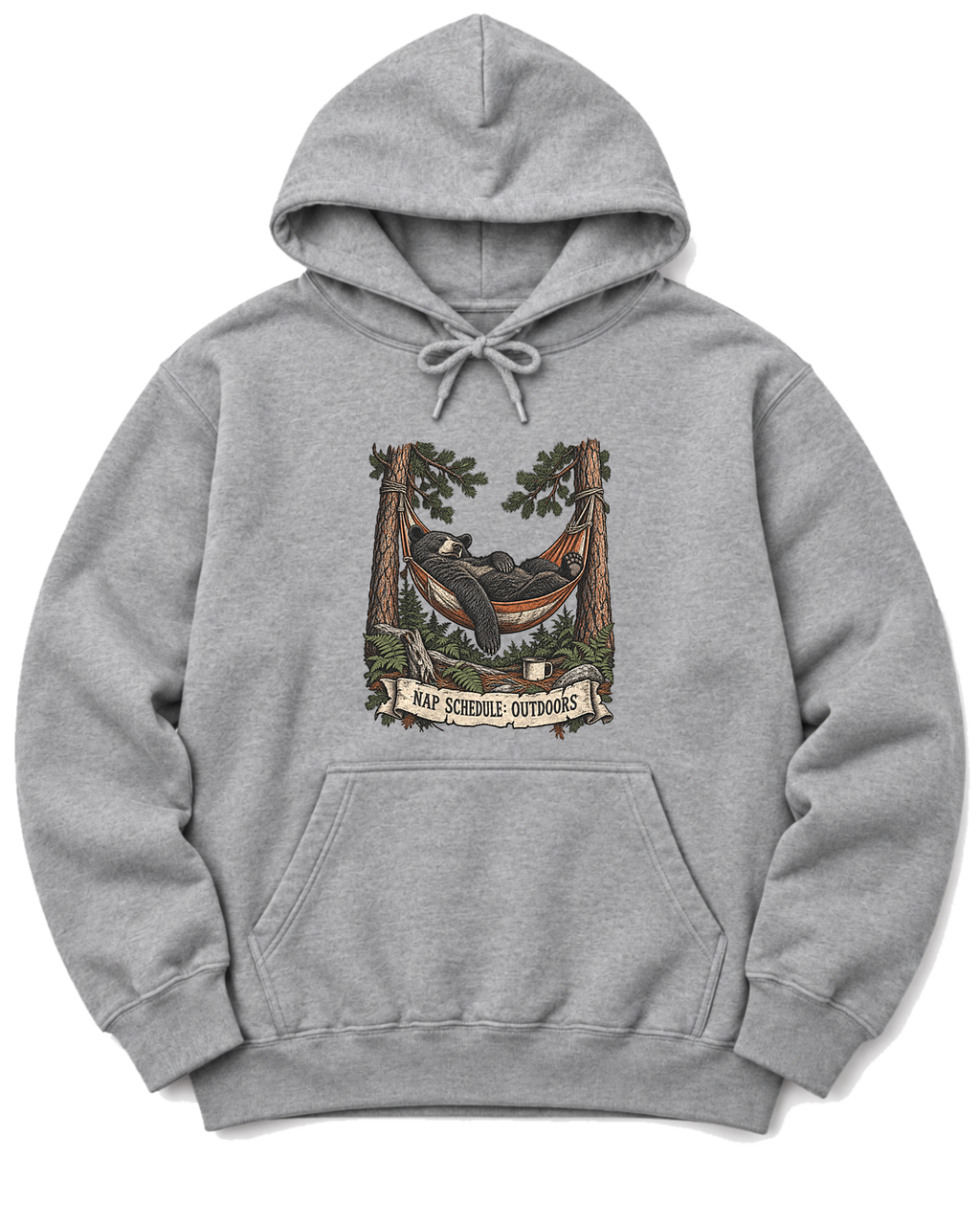 Hammock Bear Hoodie - Sport Grey