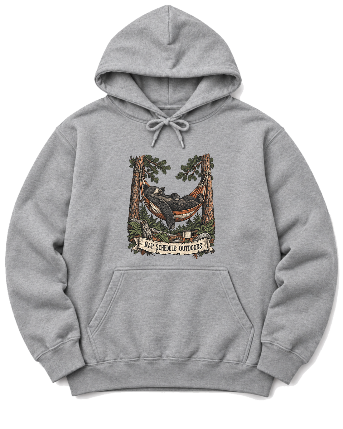 Hammock Bear Hoodie - Sport Grey