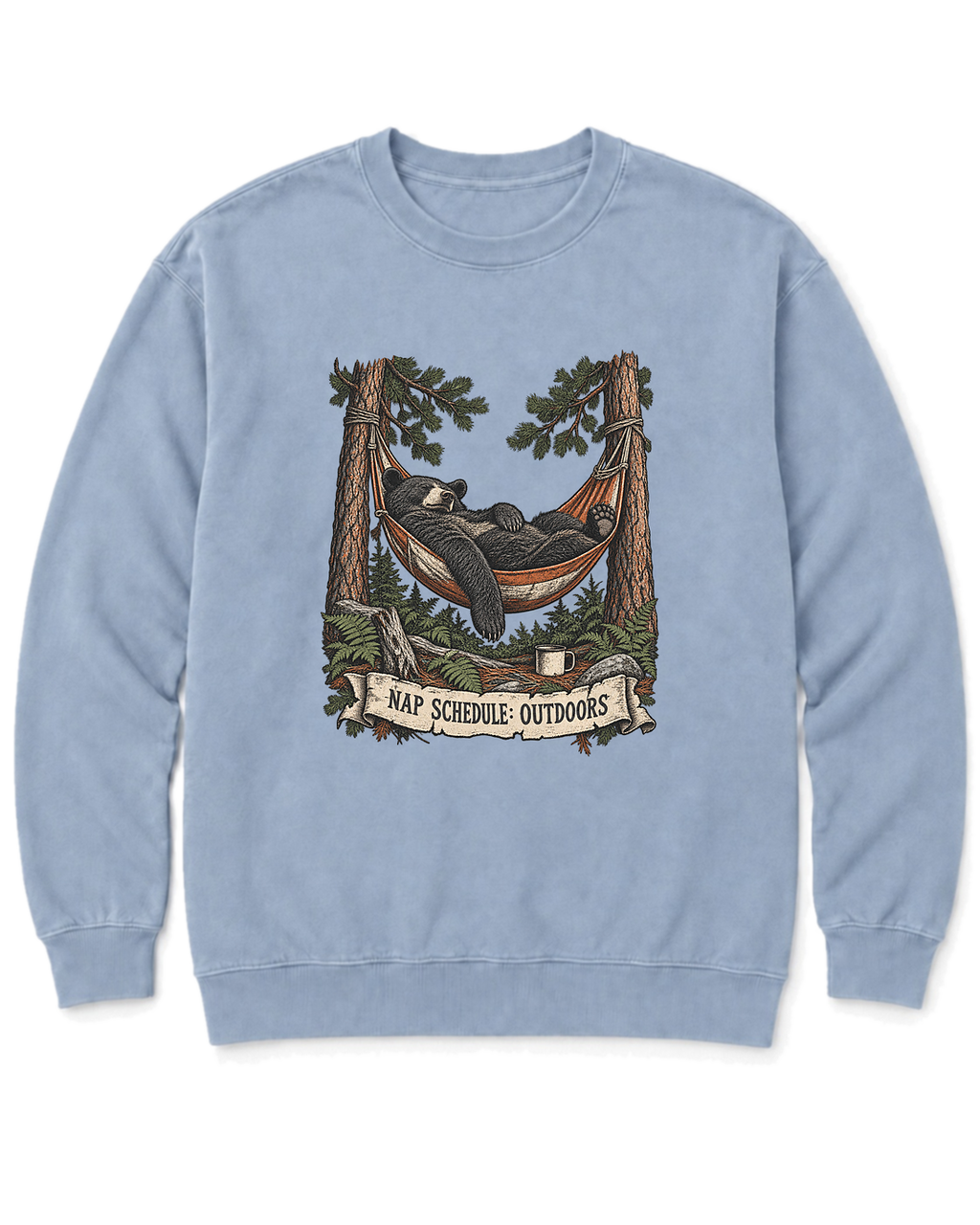 Hammock Bear Sweatshirt - Chambray
