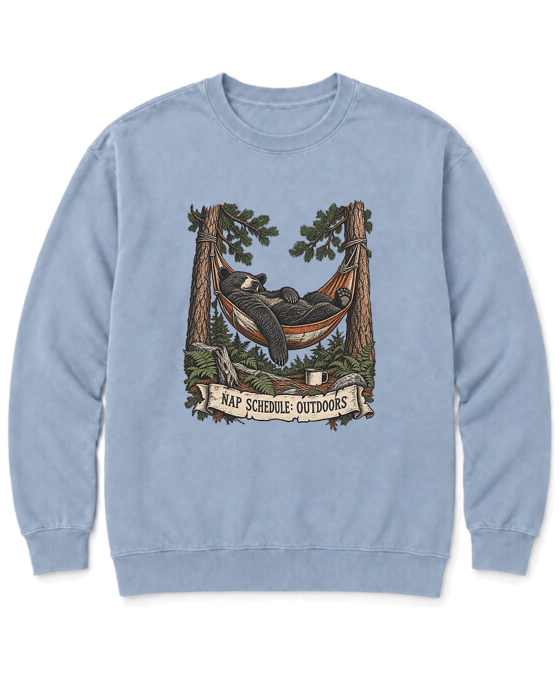 Hammock Bear Sweatshirt - Chambray
