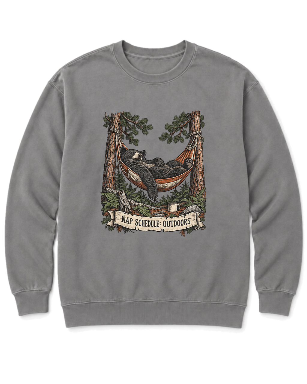 Hammock Bear Sweatshirt - Grey