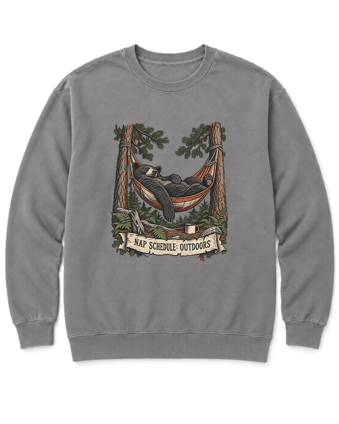 Hammock Bear Sweatshirt - Grey