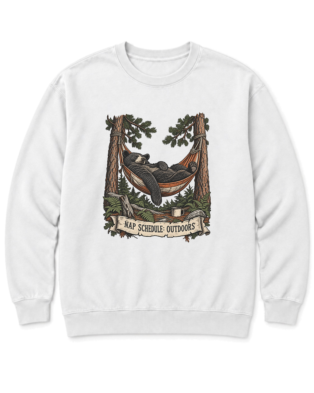 Hammock Bear Sweatshirt - White