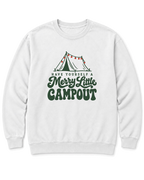 Have Yourself a Merry Little Campout Sweatshirt - White