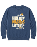 Hike Now Nachos Later Sweatshirt - Denim