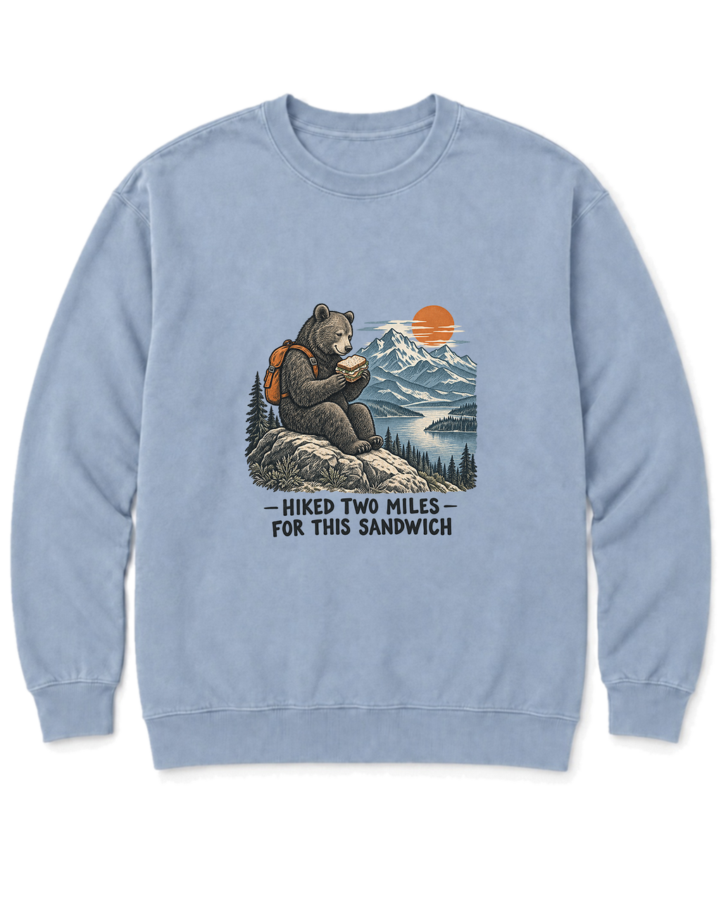 Hiked Two Miles for This Sandwich Sweatshirt - Chambray