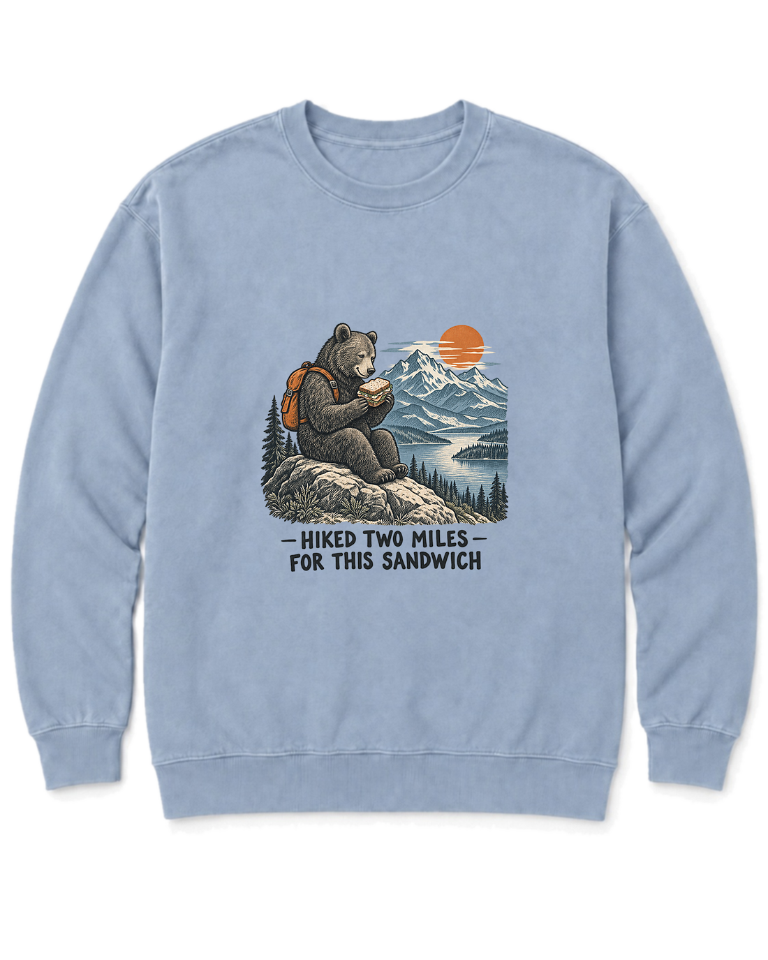 Hiked Two Miles for This Sandwich Sweatshirt - Chambray