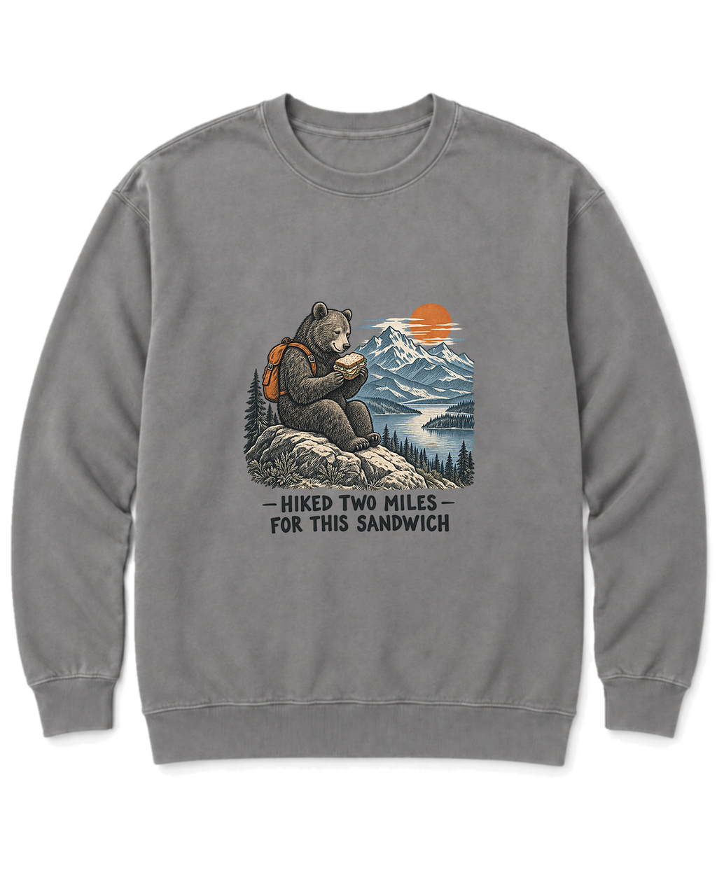 Hiked Two Miles for This Sandwich Sweatshirt - Grey
