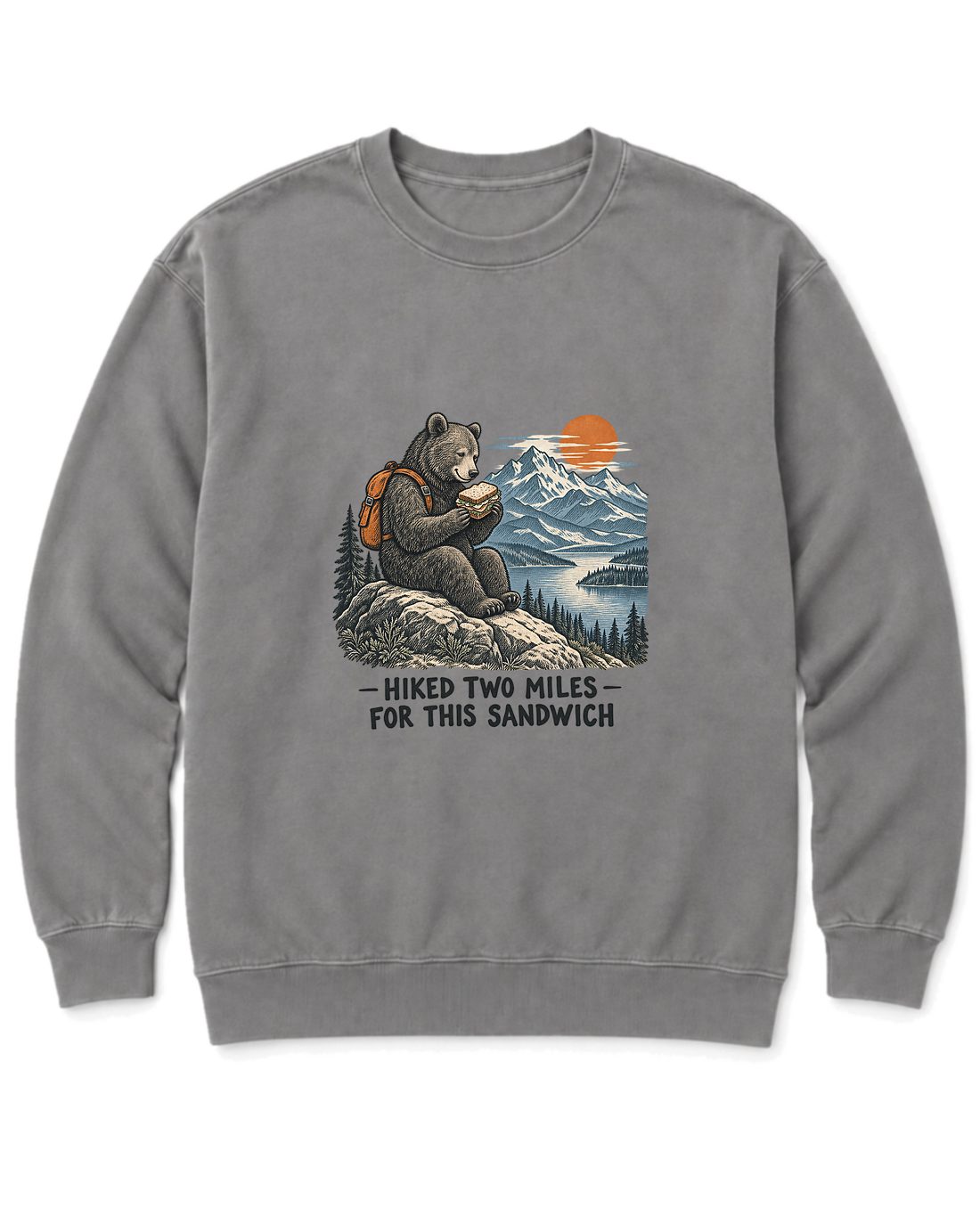 Hiked Two Miles for This Sandwich Sweatshirt - Grey