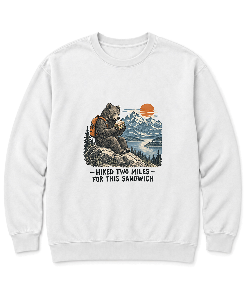 Hiked Two Miles for This Sandwich Sweatshirt - White
