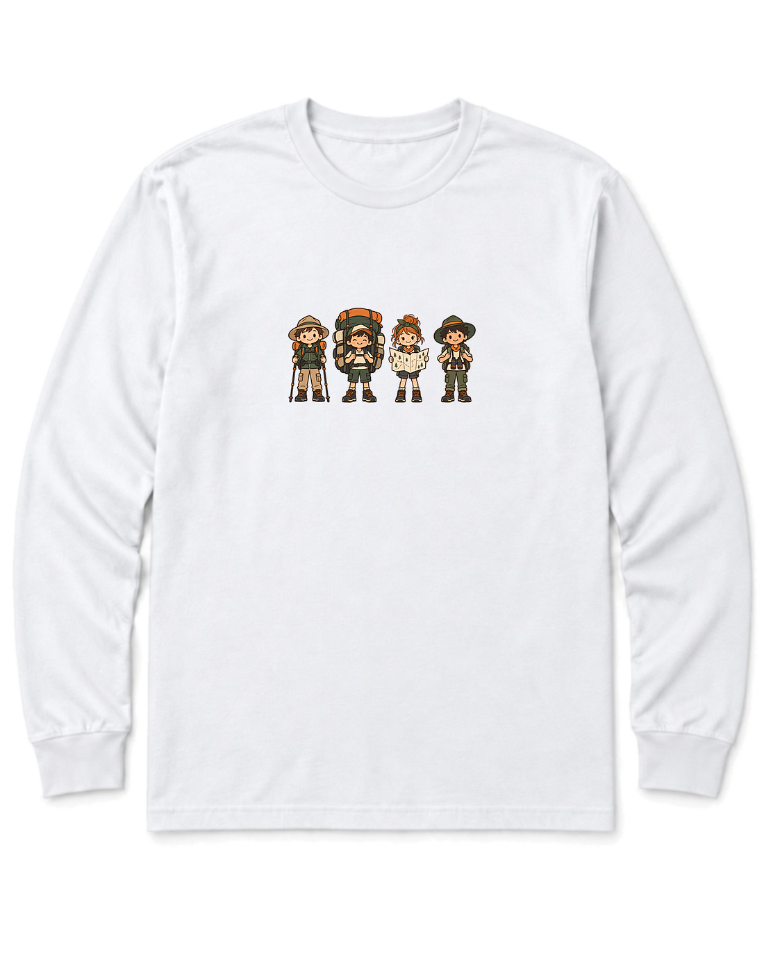 Hiker Crew Long Sleeve Shirt - White