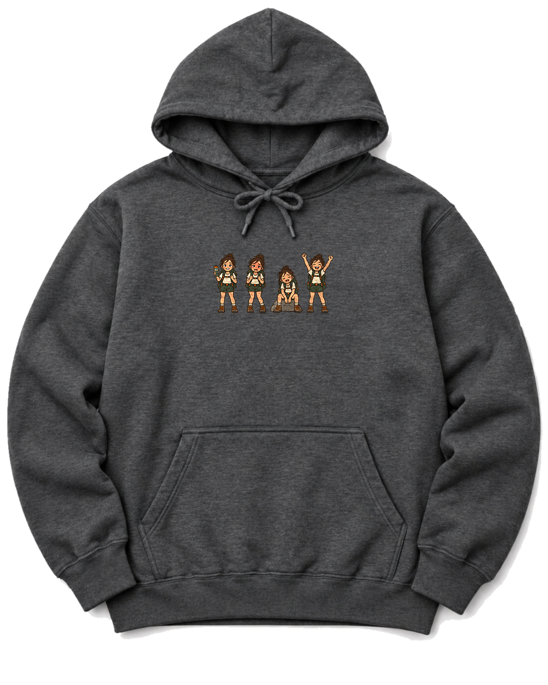 Hiker Moods Hoodie - Dark Heather