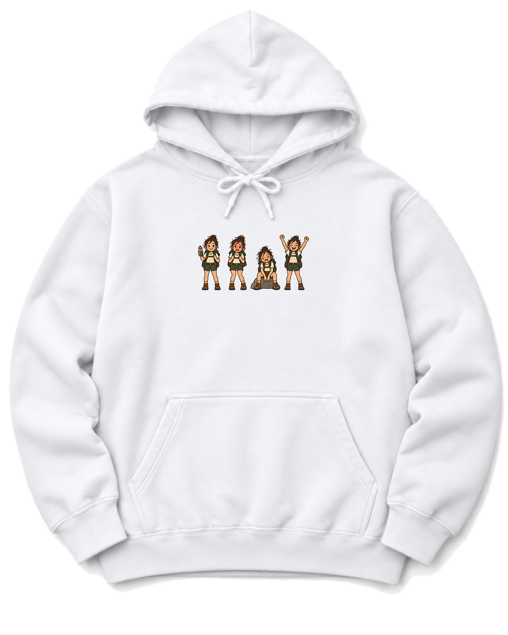 Hiker Moods Hoodie - White