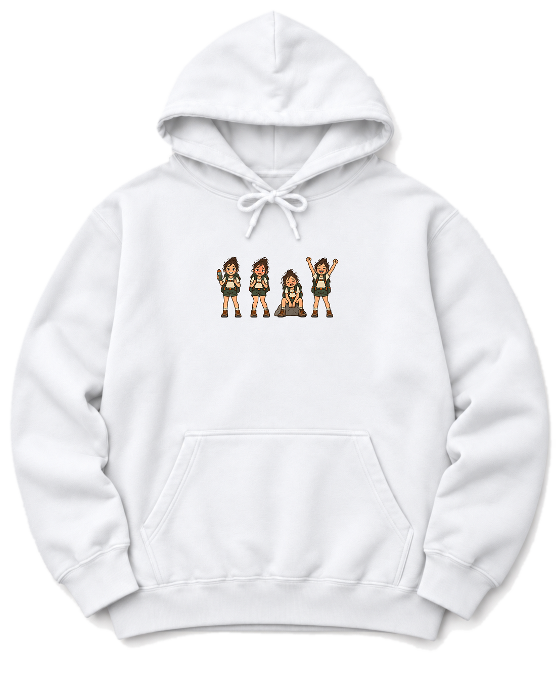 Hiker Moods Hoodie - White