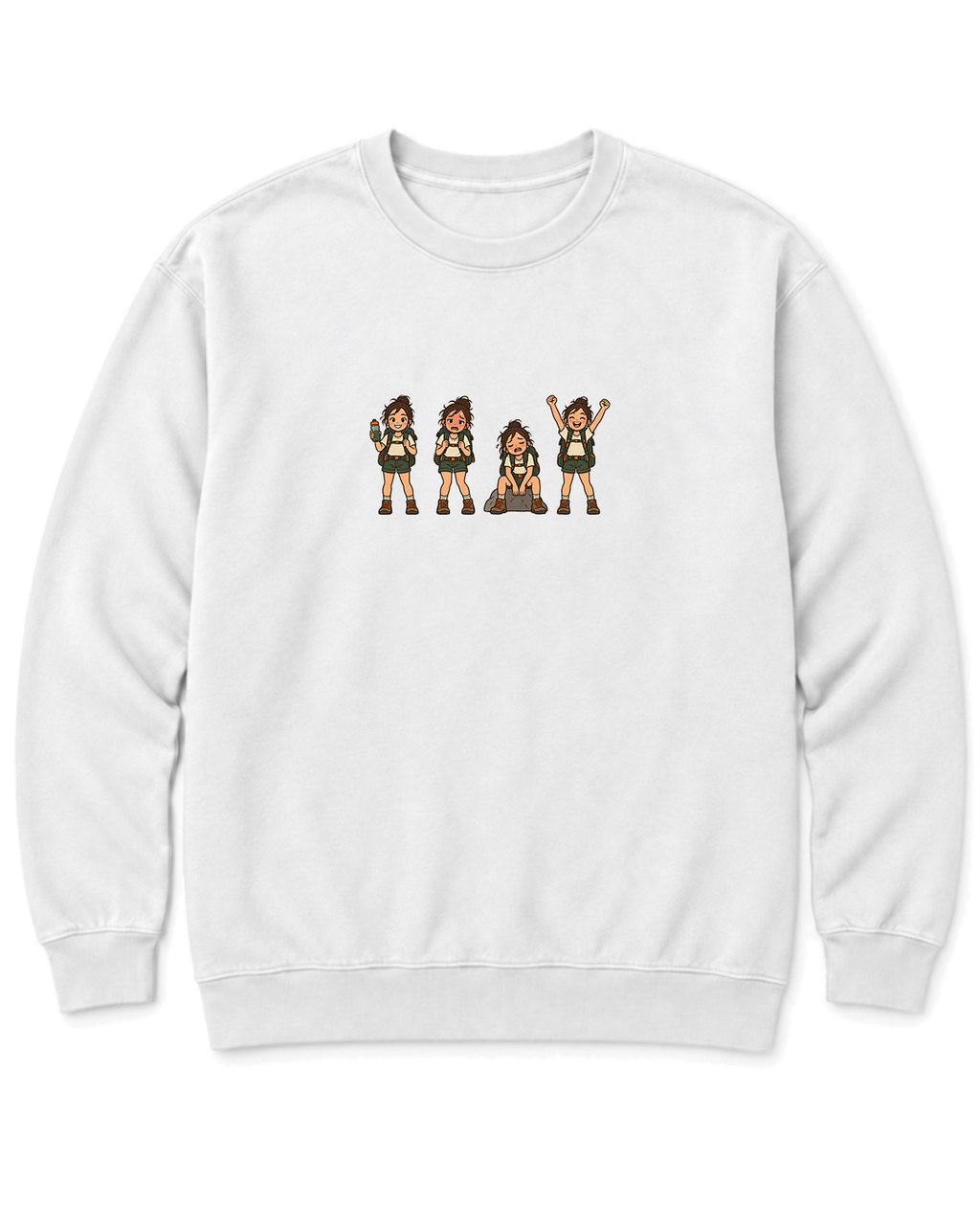 Hiker Moods Sweatshirt - White