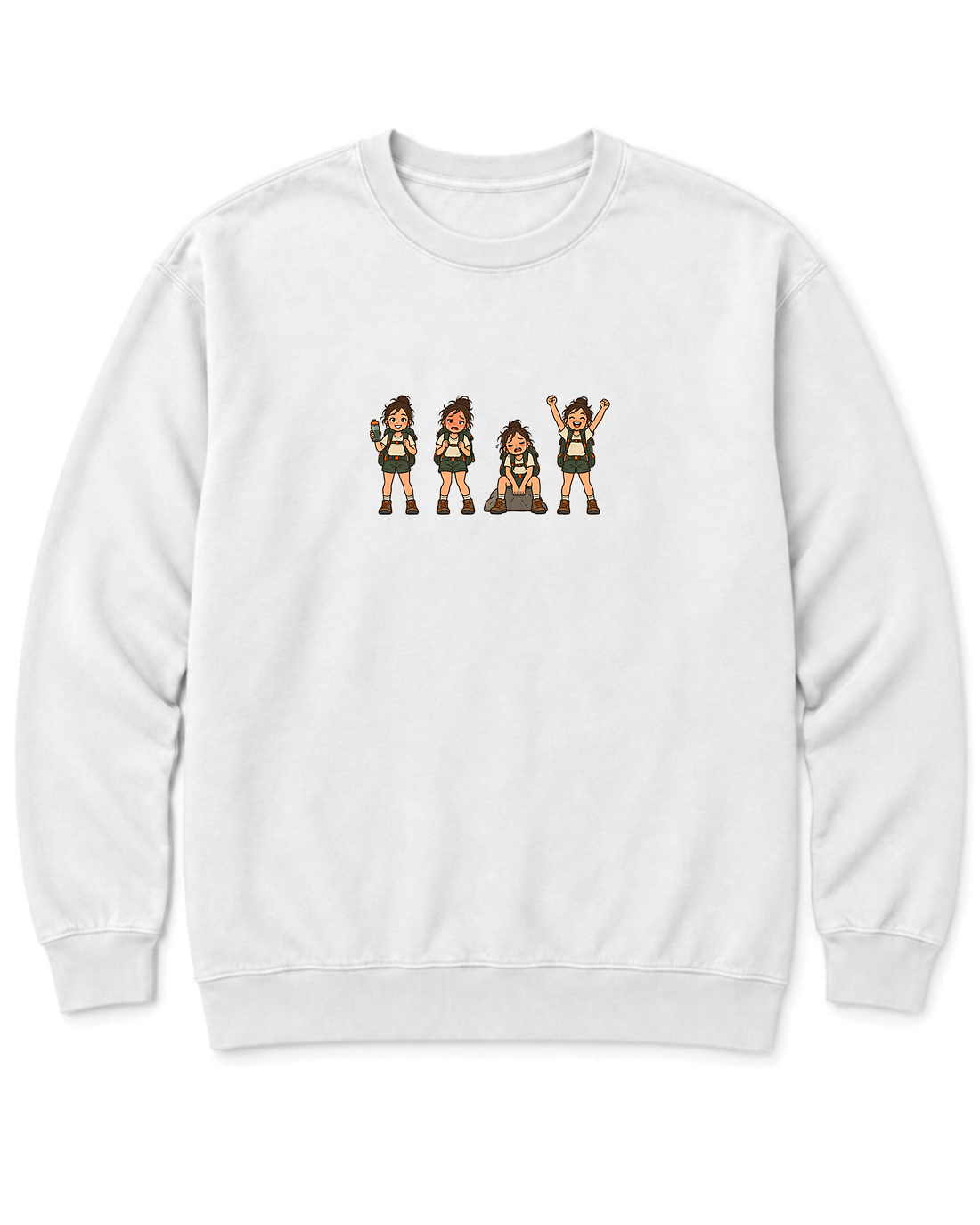 Hiker Moods Sweatshirt - White