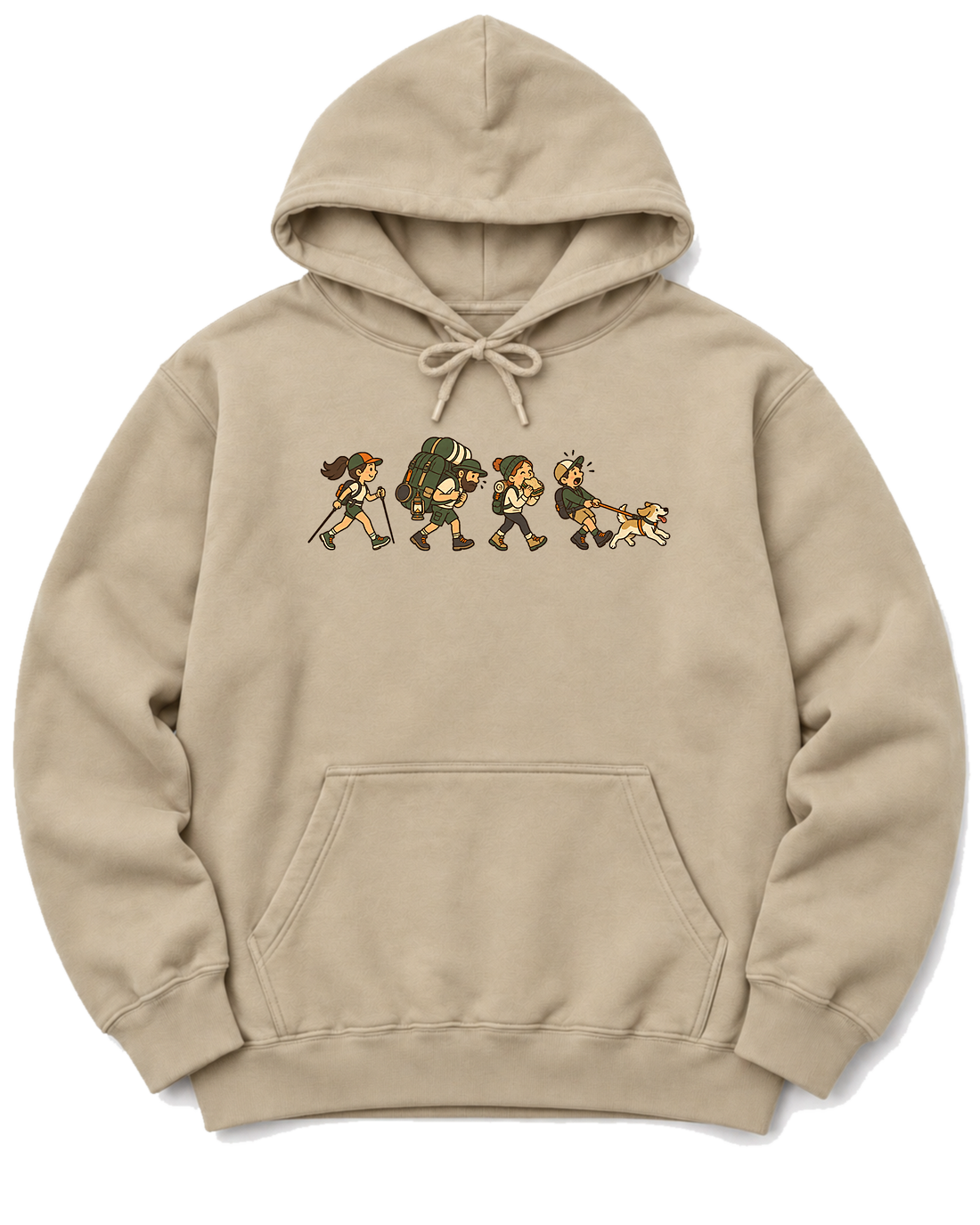 Hiker Types Hoodie - Sand