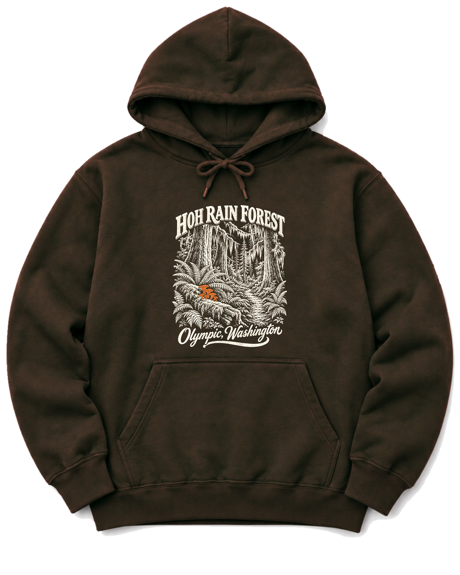 Hoh Rain Forest Hoodie - Dark Chocolate