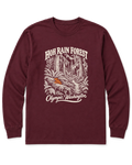 Hoh Rain Forest Long Sleeve Shirt - Maroon