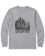 Late Start Crew Long Sleeve Shirt - Sport Grey