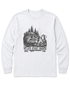 Late Start Crew Long Sleeve Shirt - White