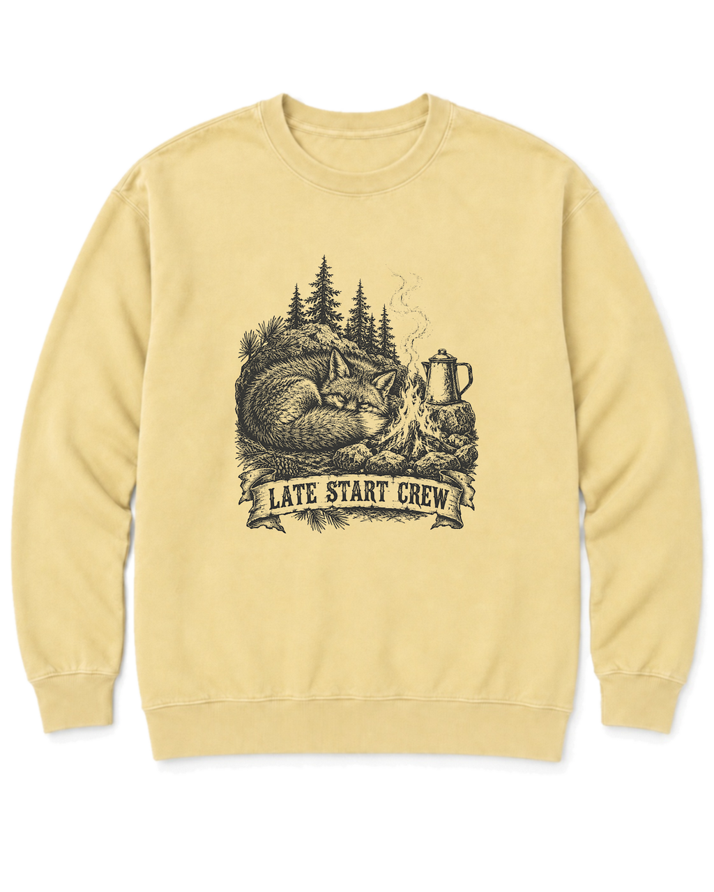 Late Start Crew Sweatshirt - Butter