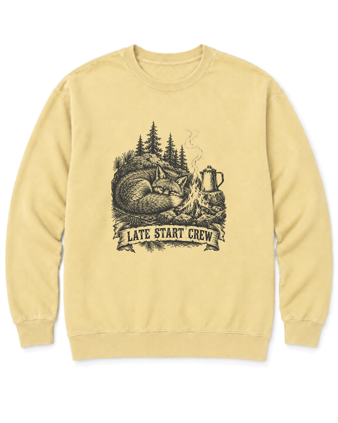 Late Start Crew Sweatshirt - Butter