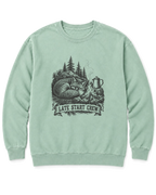 Late Start Crew Sweatshirt - Chalky Mint