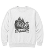 Late Start Crew Sweatshirt - White