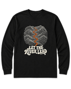 Let the River Lead Long Sleeve Shirt - Black