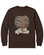 Let the River Lead Long Sleeve Shirt - Dark Chocolate