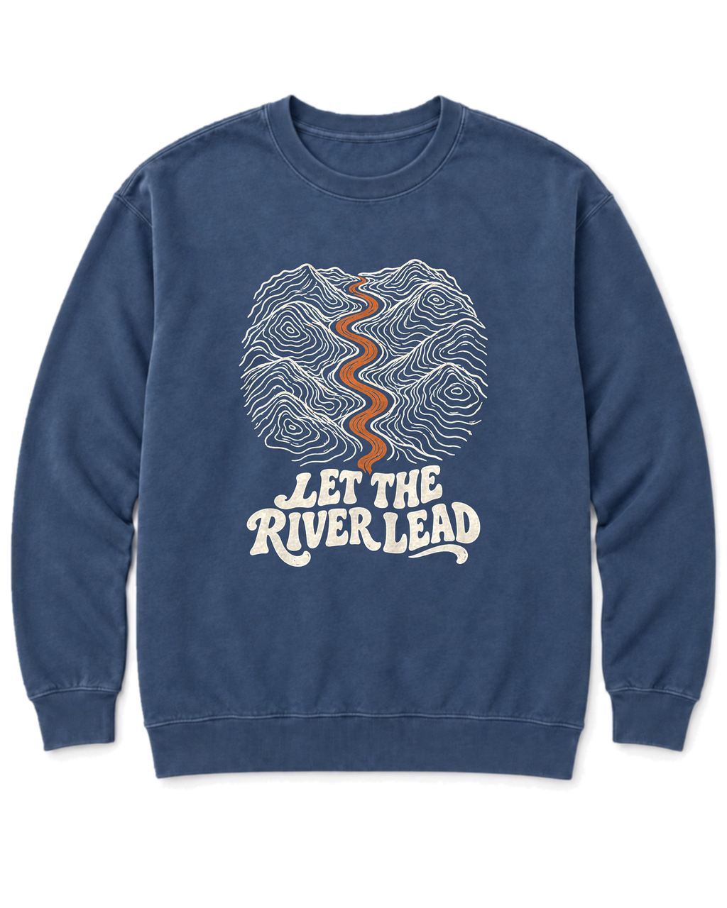 Let the River Lead Sweatshirt - Denim