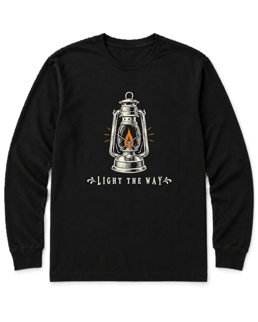 Light the Way Long Sleeve Shirt - Black