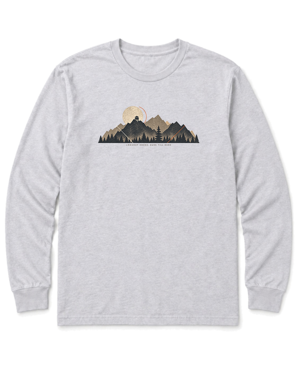 Lookout Hours Long Sleeve Shirt - Ash