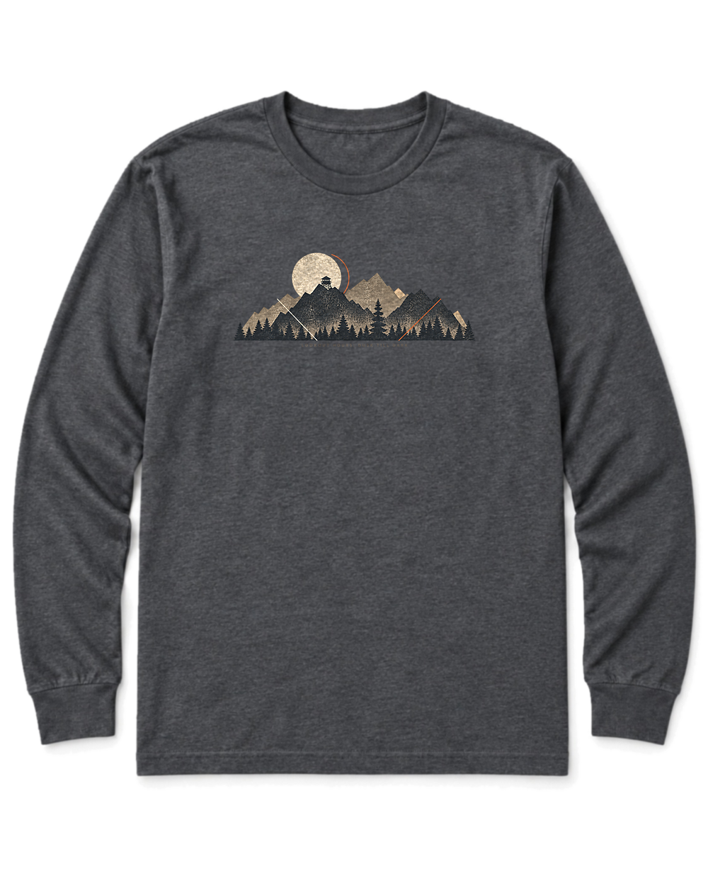 Lookout Hours Long Sleeve Shirt - Dark Heather