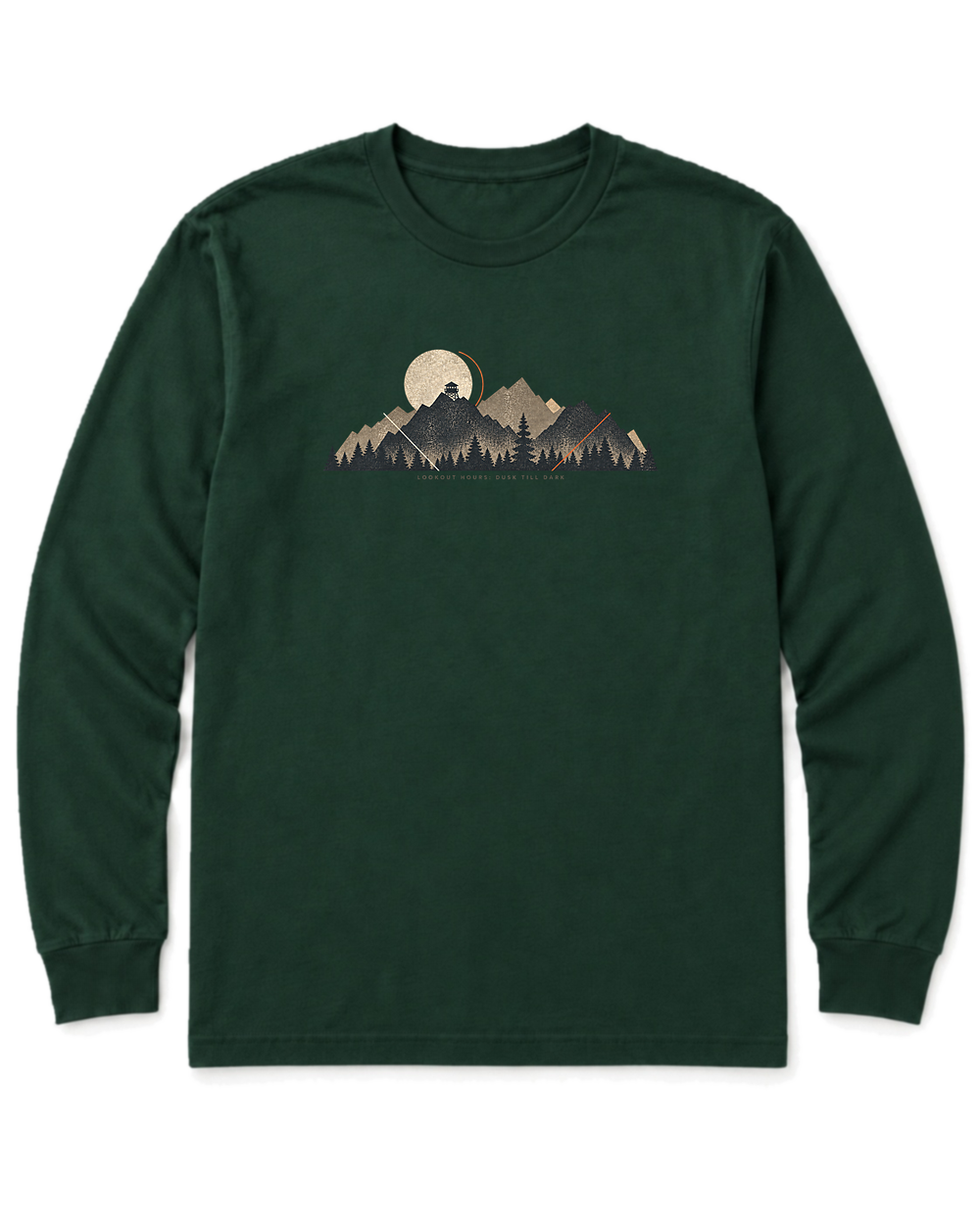 Lookout Hours Long Sleeve Shirt - Forest Green