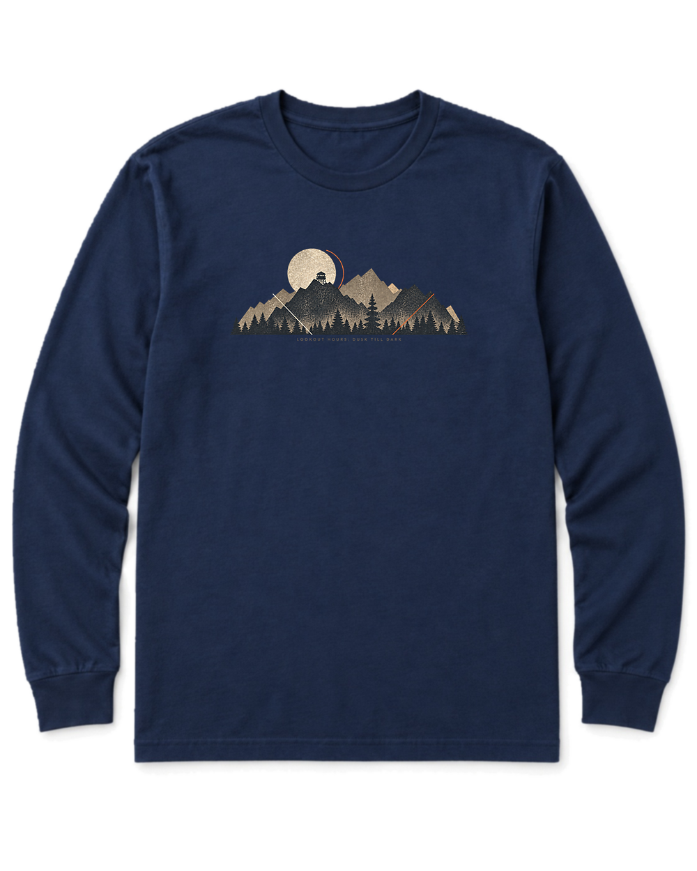 Lookout Hours Long Sleeve Shirt - Navy