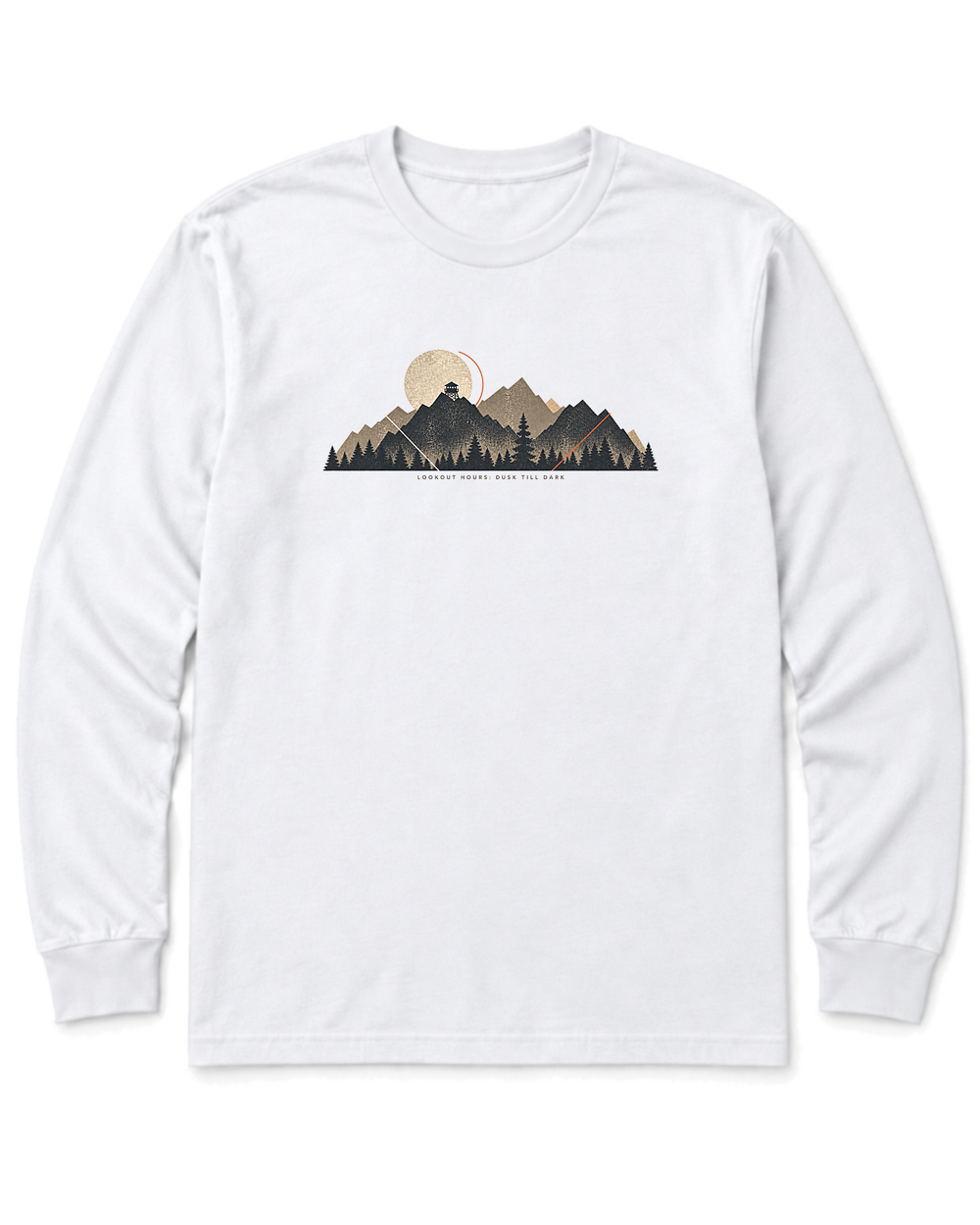 Lookout Hours Long Sleeve Shirt - White