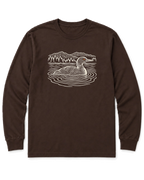 Loon on the Lake Long Sleeve Shirt - Dark Chocolate