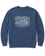 Loon on the Lake Sweatshirt - Denim