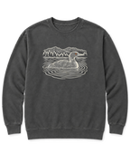 Loon on the Lake Sweatshirt - Pepper