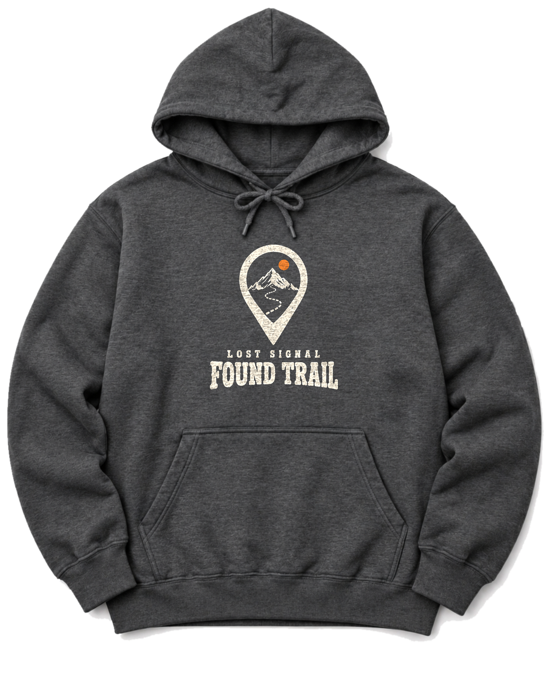 Lost Signal, Found Trail Hoodie - Dark Heather