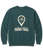 Lost Signal, Found Trail Sweatshirt - Blue Spruce