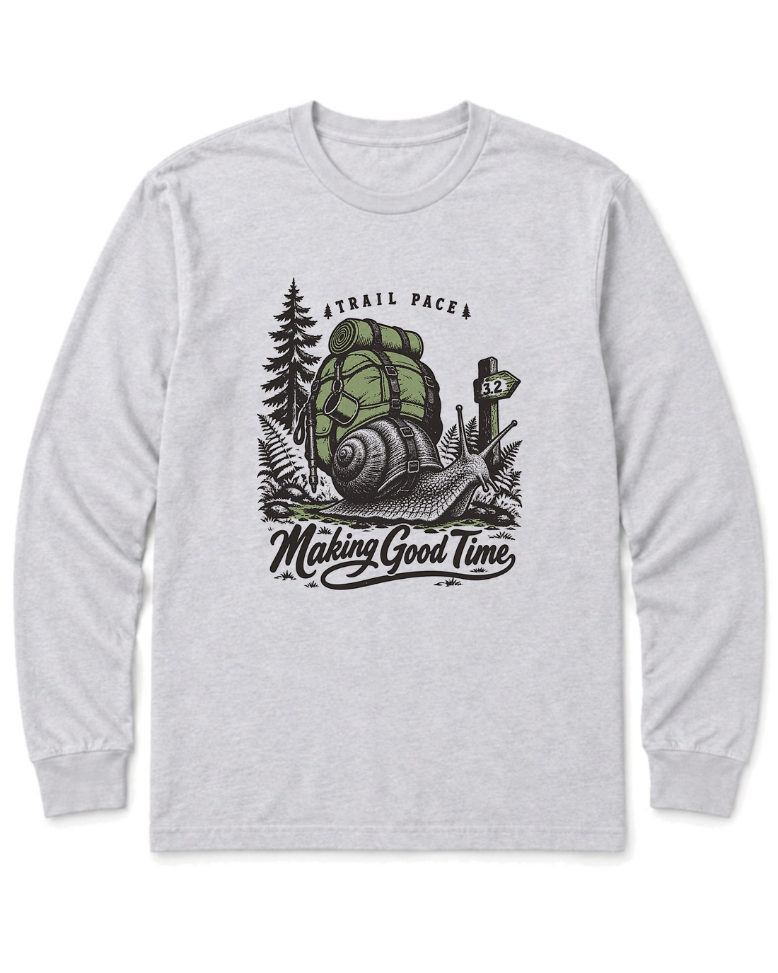 Making Good Time Long Sleeve Shirt - Ash