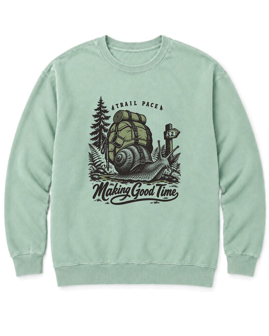 Making Good Time Sweatshirt - Chalky Mint
