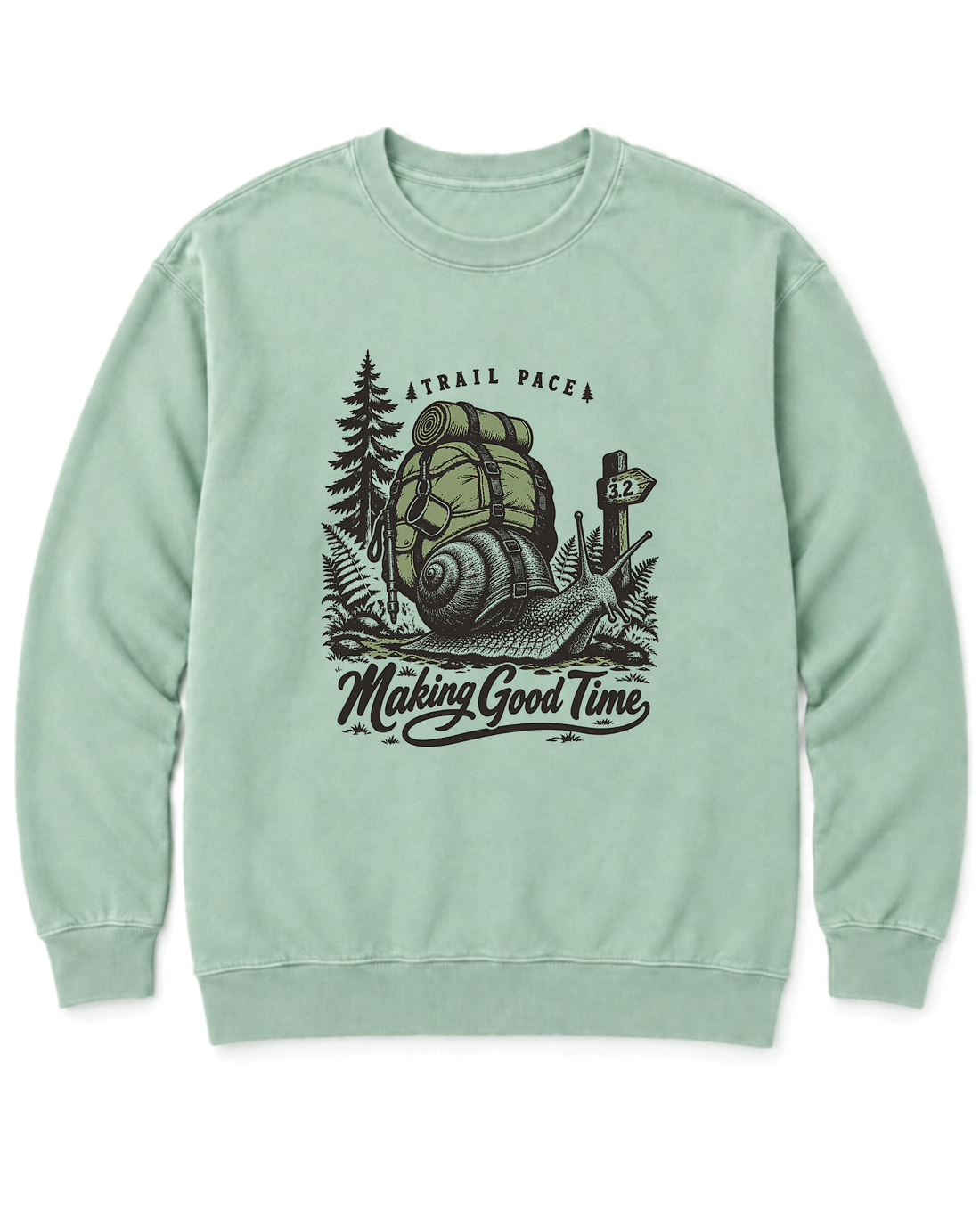 Making Good Time Sweatshirt - Chalky Mint