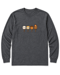 Marshmallow Stages Long Sleeve Shirt - Dark Heather